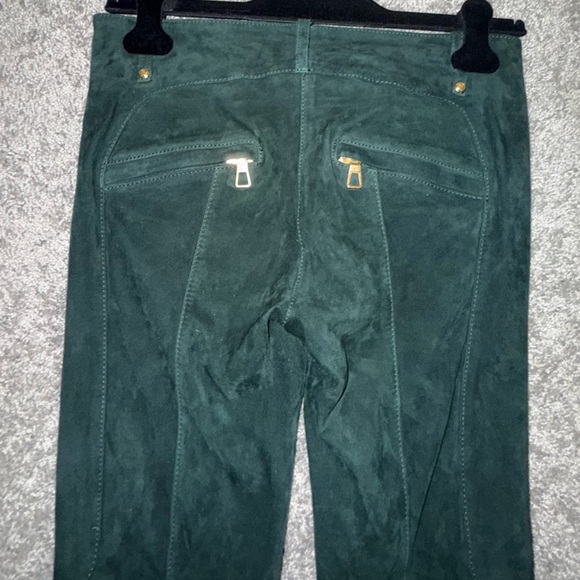 Balmain x H&M Collab - Suede Green Pants - Picture 3 of 7